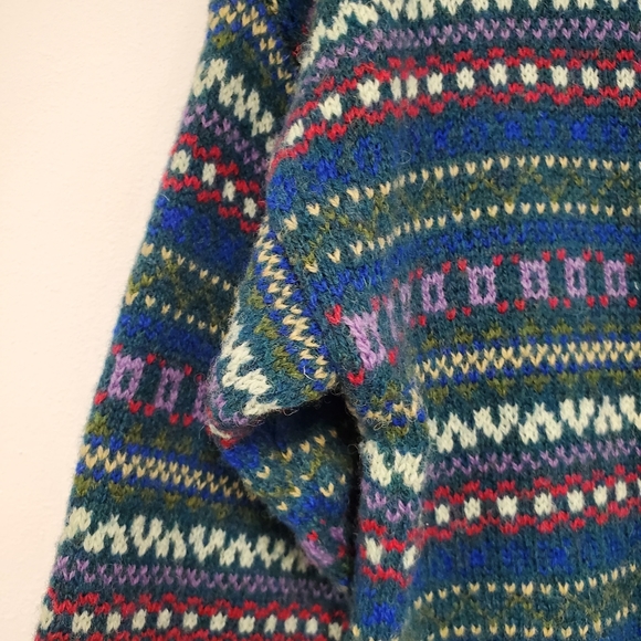 Men's Multicolor Patterned Cardigan - Picture 5 of 10